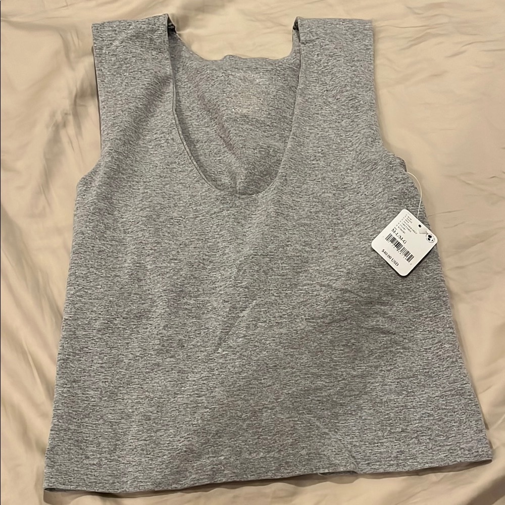 Everyday Scoop Neck Women's Tank Top - Heather Grey